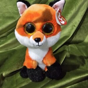 NEW 2021 TY Beanie Boos MEADOW the Fox (Glitter Eyes) (Regular Size 6 inch)